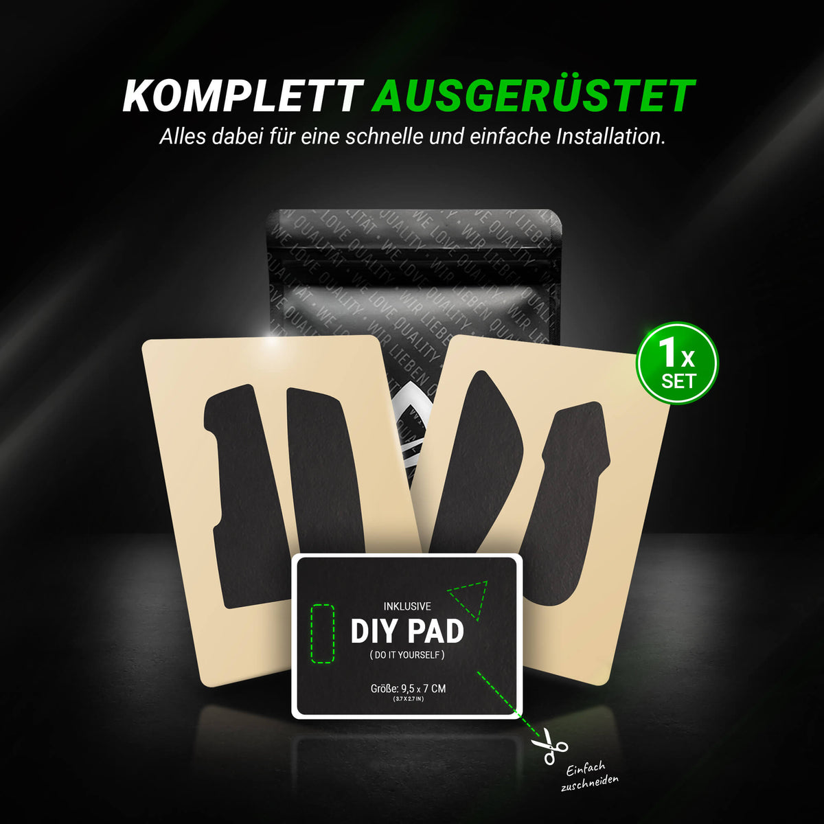 STEALTH Series – Grip Tape für Roccat Kone XP, AIR (Pre-Cut)