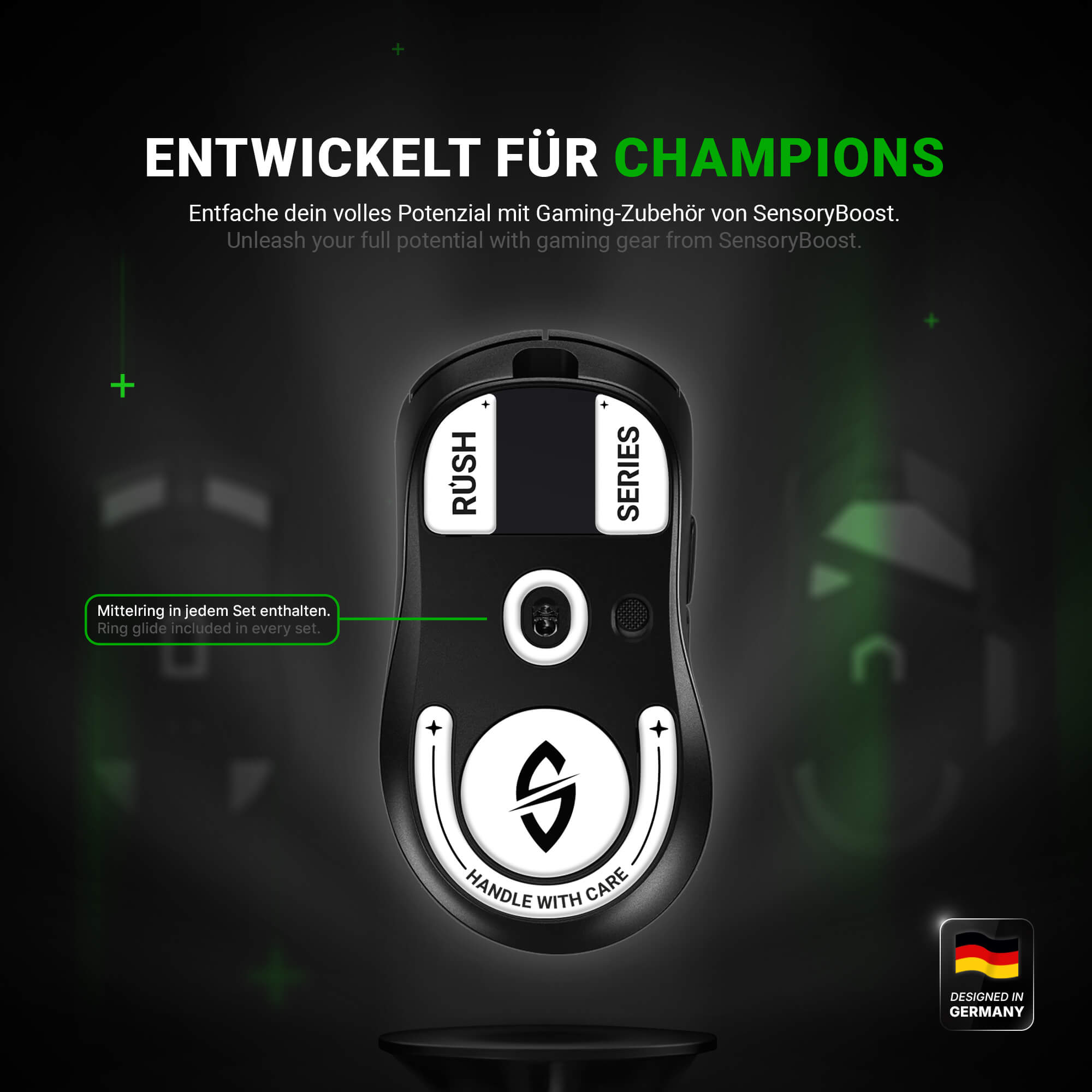 RUSH Glas Glides – für Logitech G PRO X Superlight 2 DEX