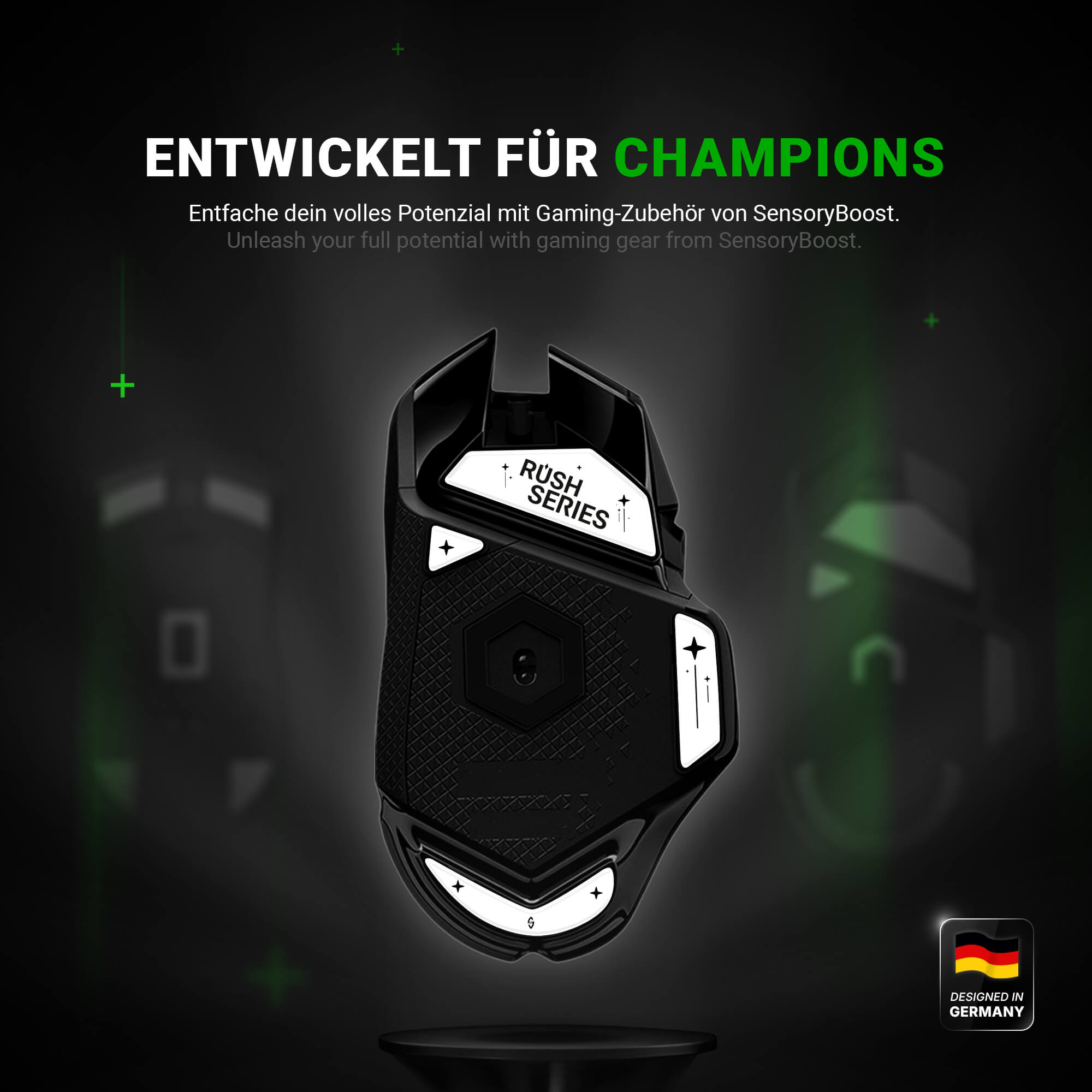 RUSH Glas Glides – für Logitech G502 (Kabel Ver.)