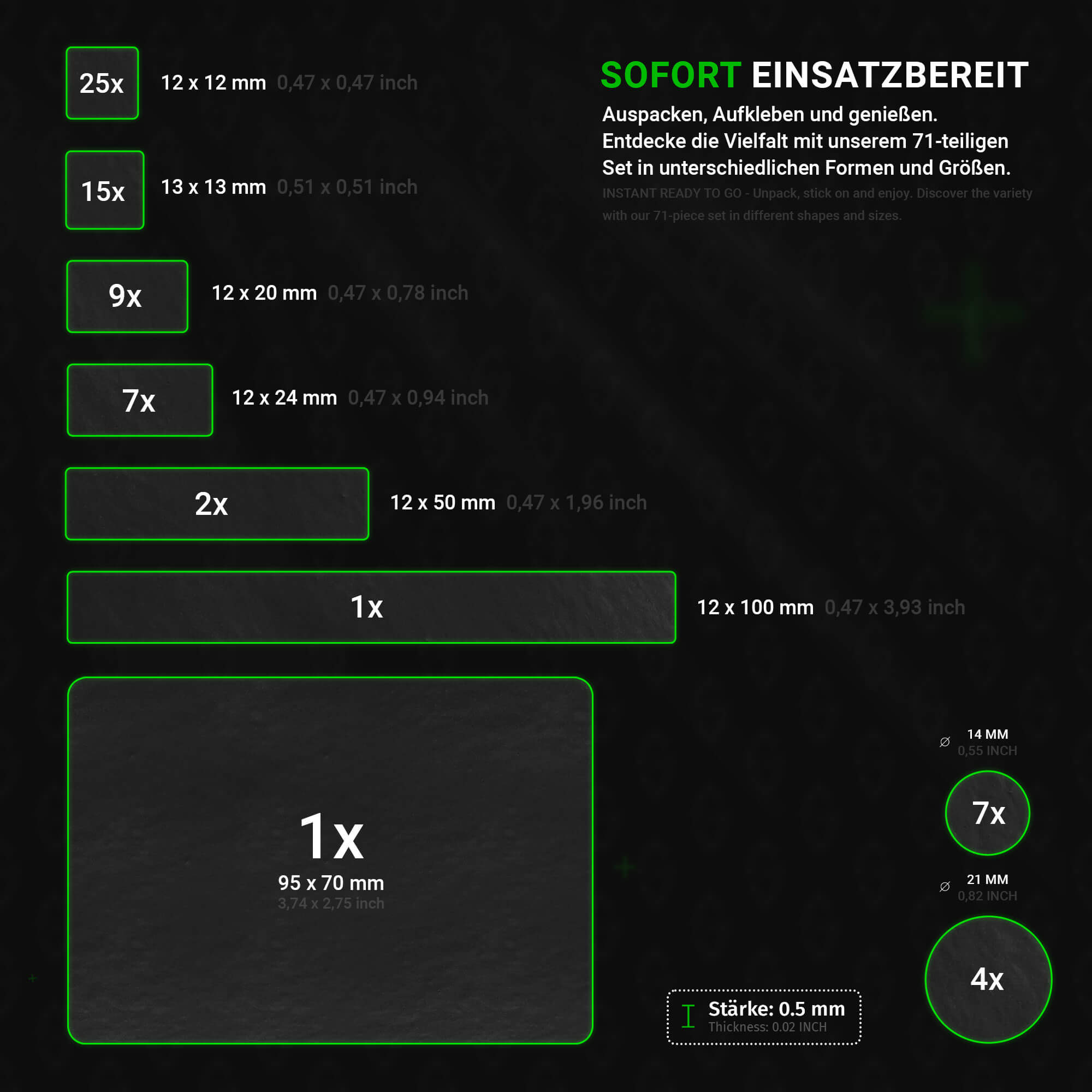 71x DIY Stealth Anti-Rutsch Pads