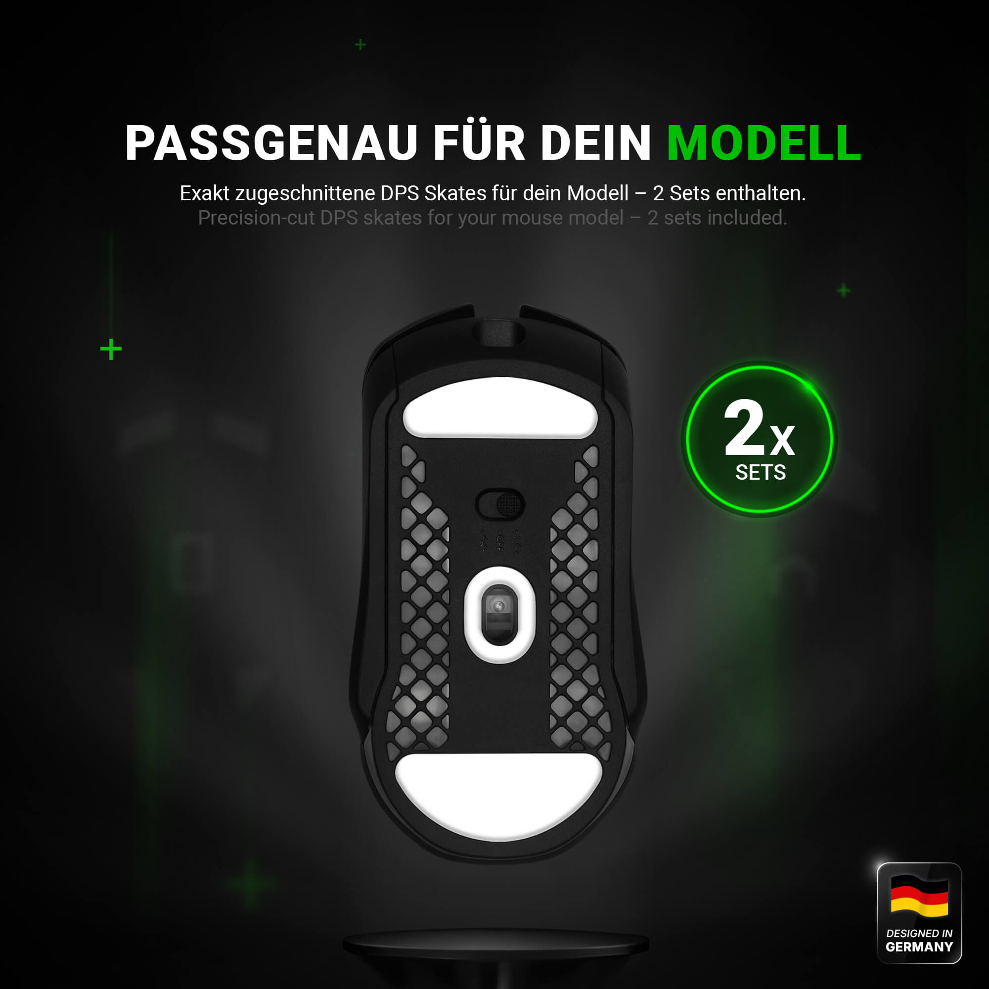 DPS Series – Mausfüße für Steelseries Aerox 9 / 5 / 3 (Ghost) – PTFE