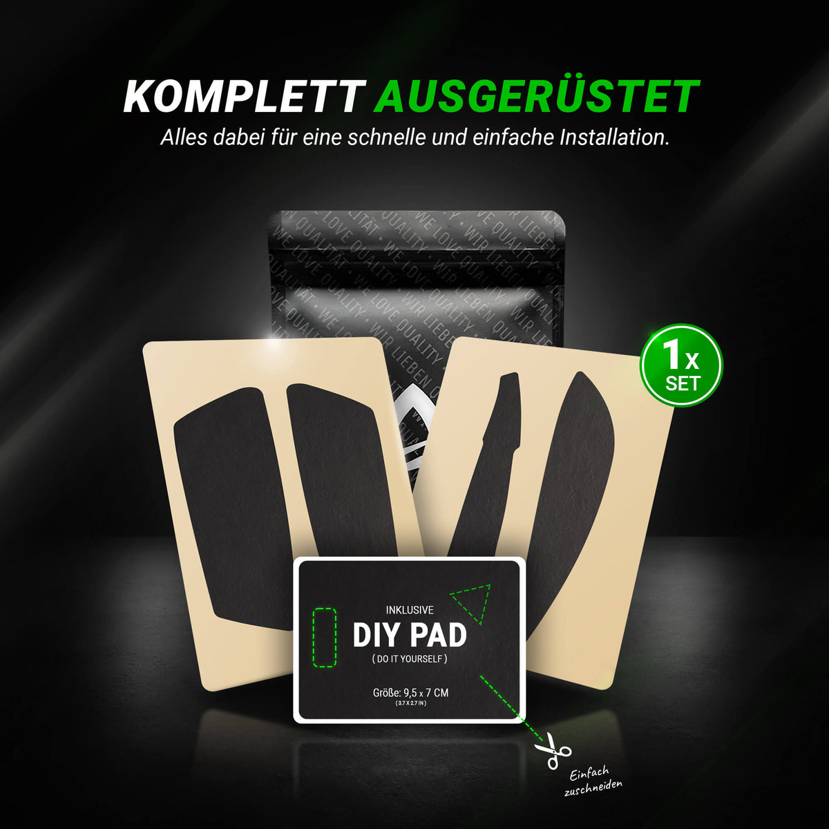 STEALTH Series – Grip Tape für Steelseries Aerox 3 (Pre-Cut)