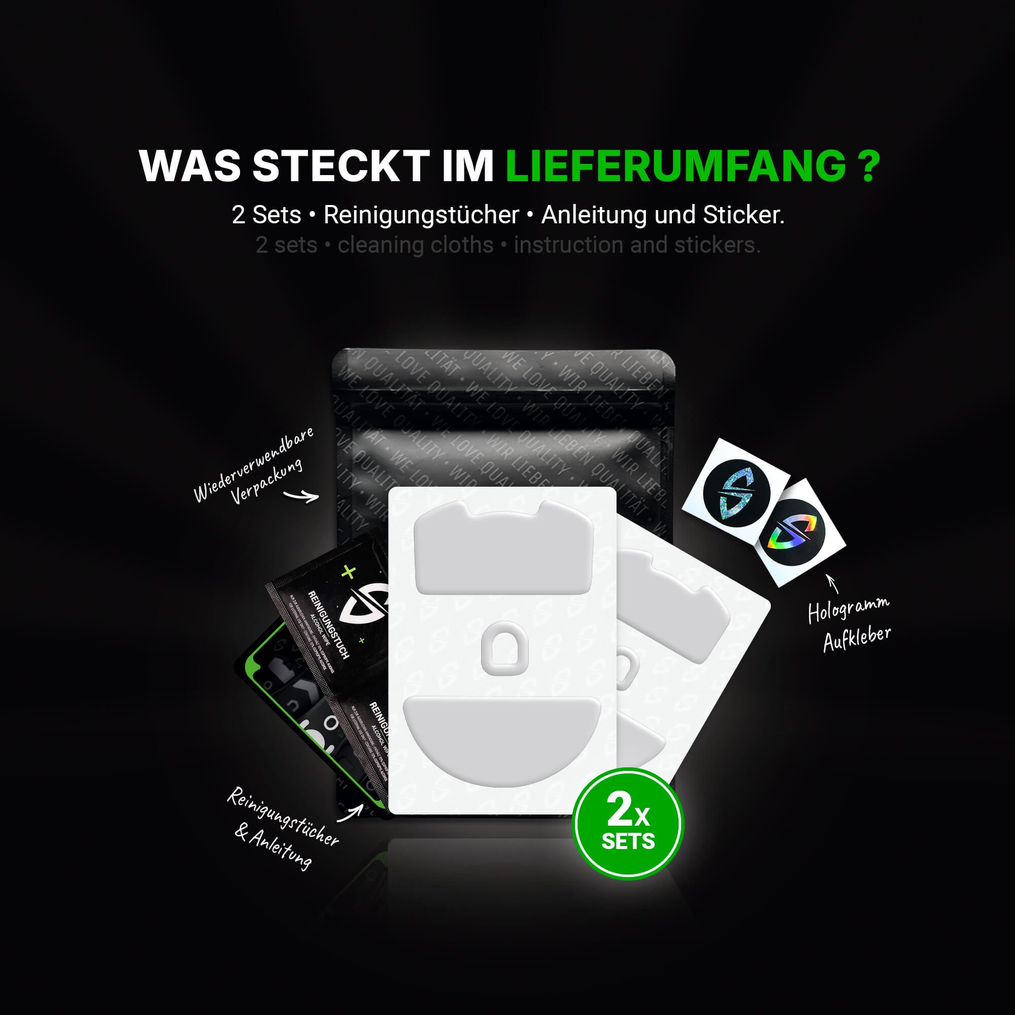 HPS Glides (2er Set) – für Razer Viper V3 PRO Gaming Maus