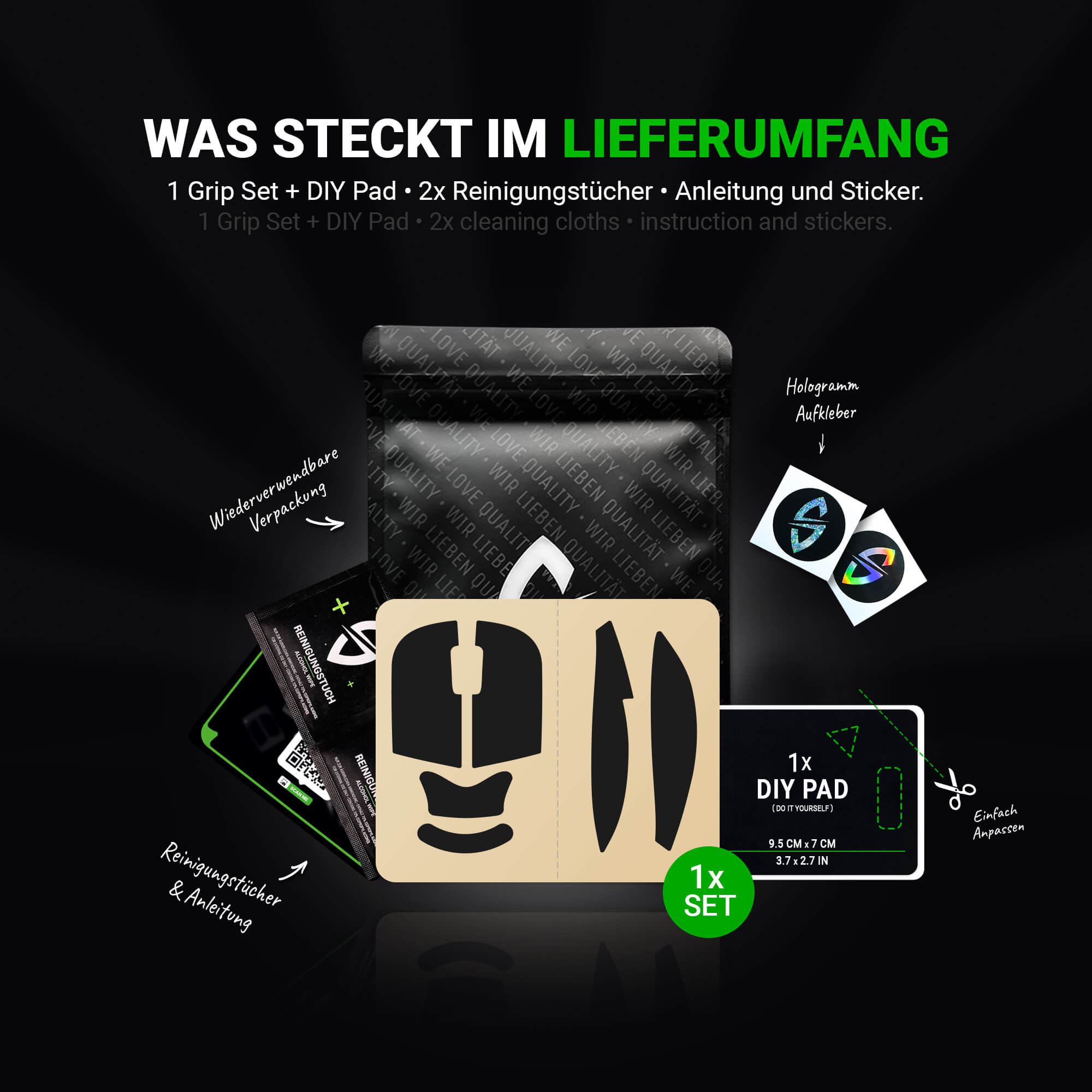 Stealth Grip Tape – für Endgame Gear XM2WE