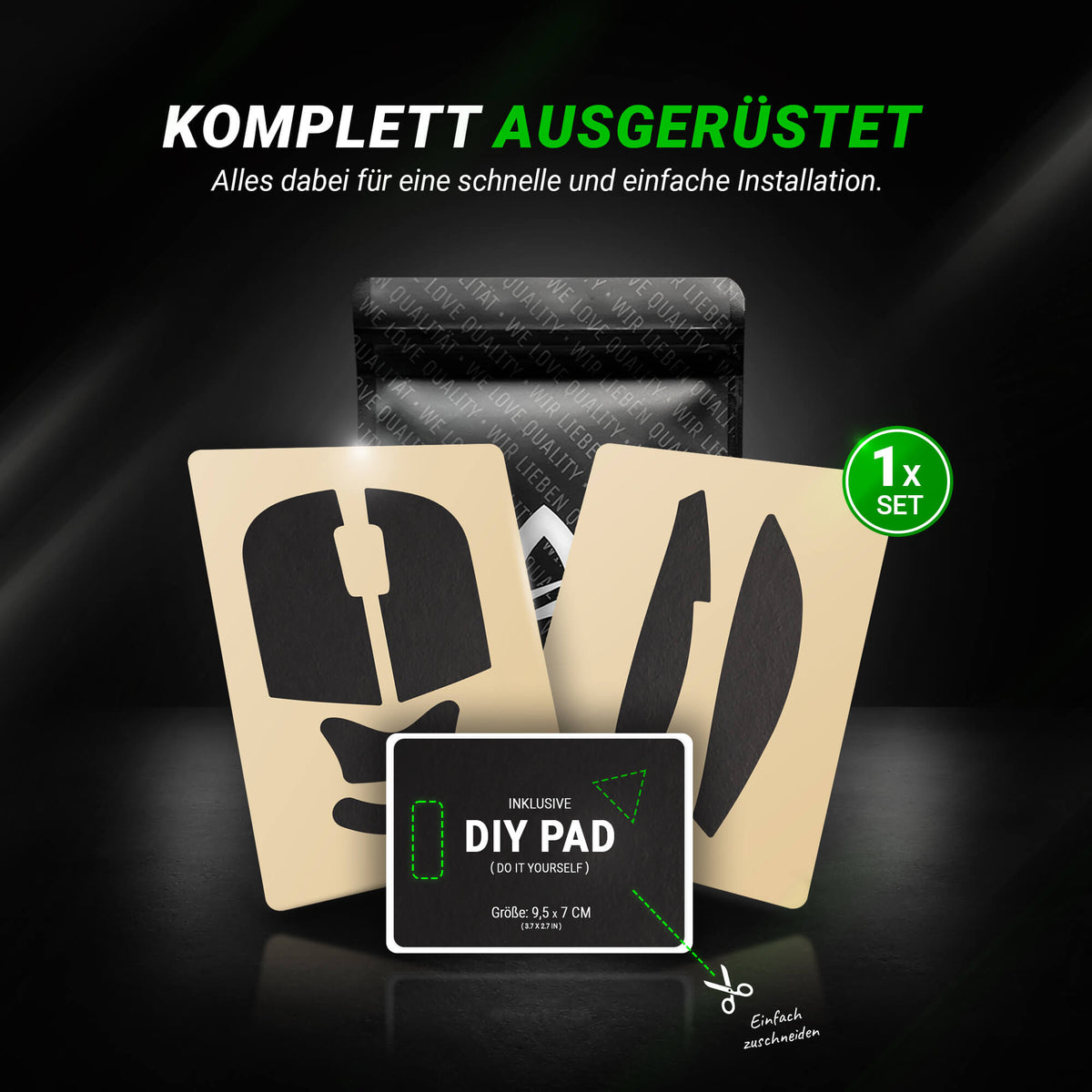 STEALTH Series – Grip Tape für Endgame Gear XM2WE (Pre-Cut)