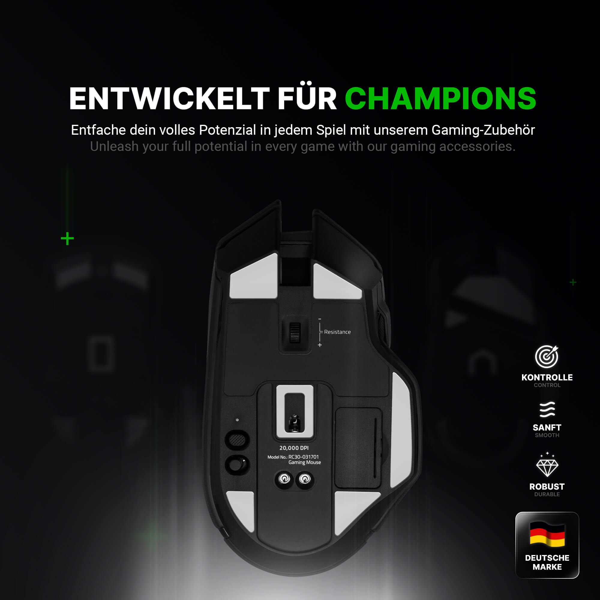 FPS Glides - 2 Sets - for Razer Basilisk Ultimate Gaming Mouse - Upgrade Kit