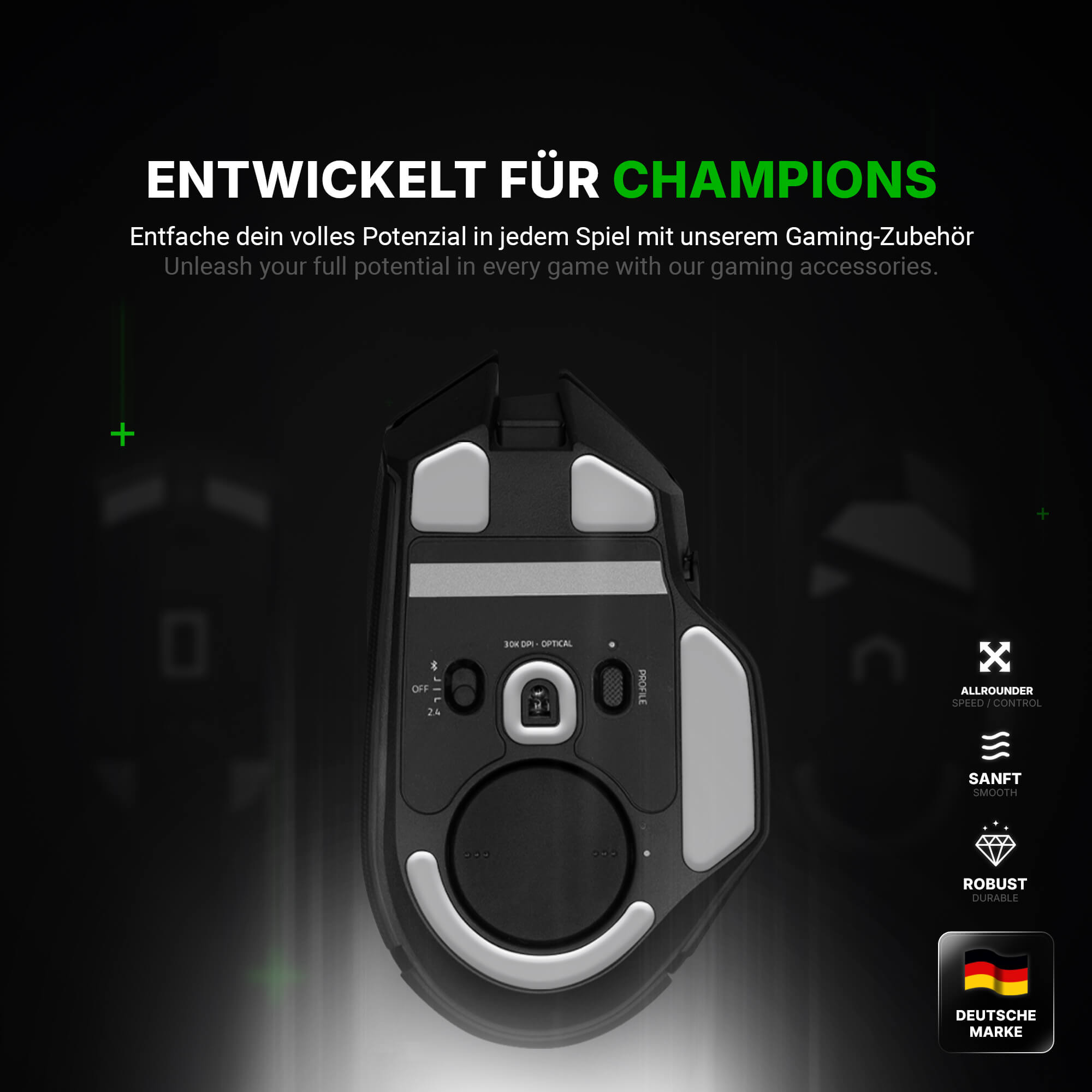 HPS Glides (2er Set) – für Razer Basilisk V3 PRO
