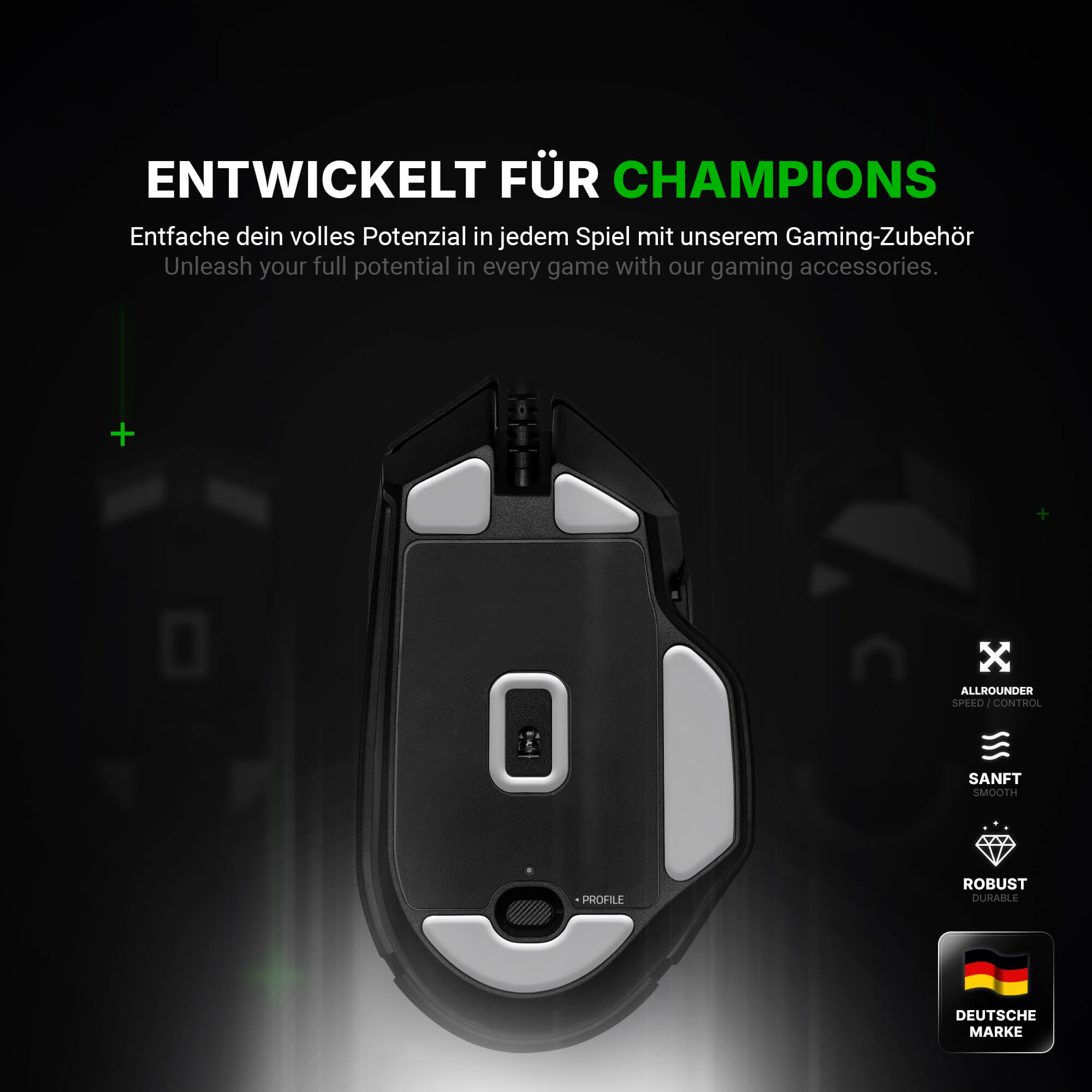 HPS Glides (2er Set) – für Razer Basilisk V3