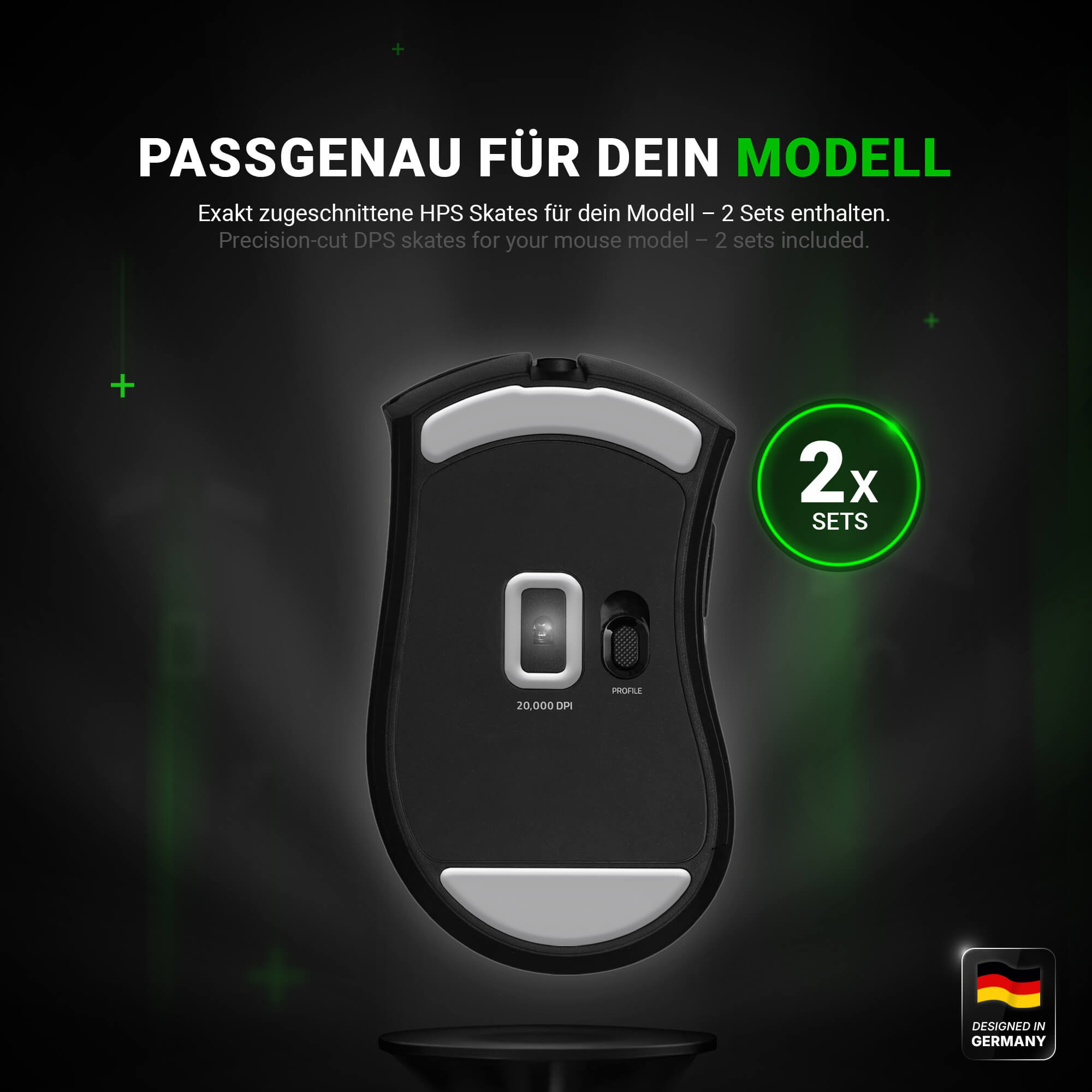 HPS Glides (2 Sets) for Razer Deathadder V2