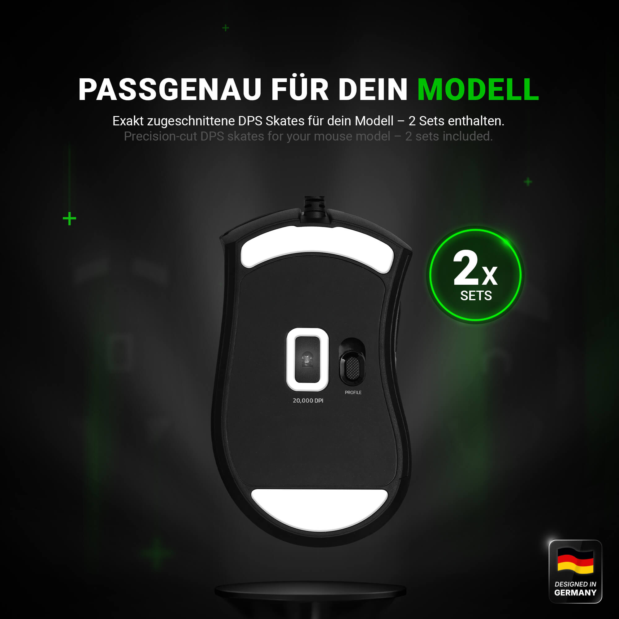 DPS Series – Mausfüße für Razer Deathadder V2 – PTFE