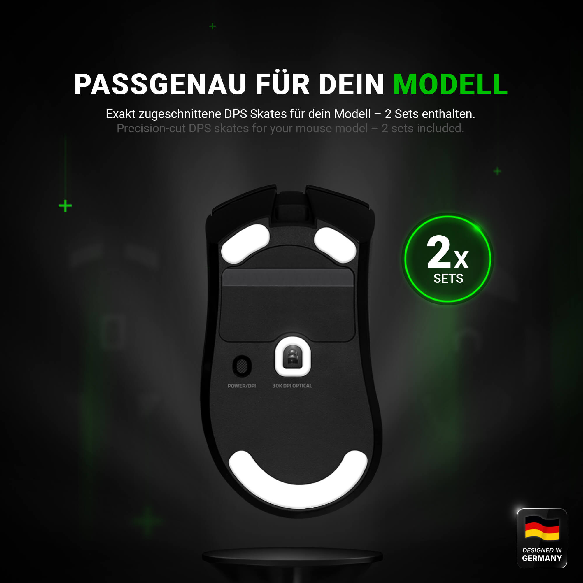 DPS Series – Mausfüße für Razer Deathadder V3 PRO – PTFE, 2er Set