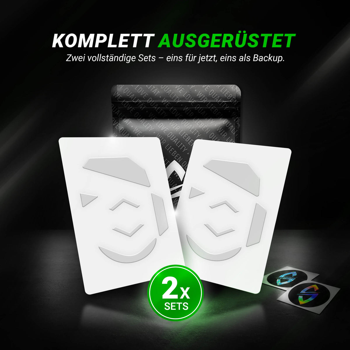 FPS Glides (2x) for Logitech G502 Hero (Wired Ver.)