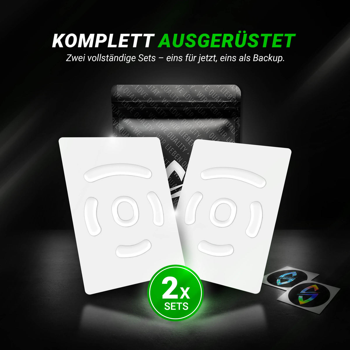 DPS Glides (2x) for Logitech G PRO Wireless, G PRO 2 Lightspeed