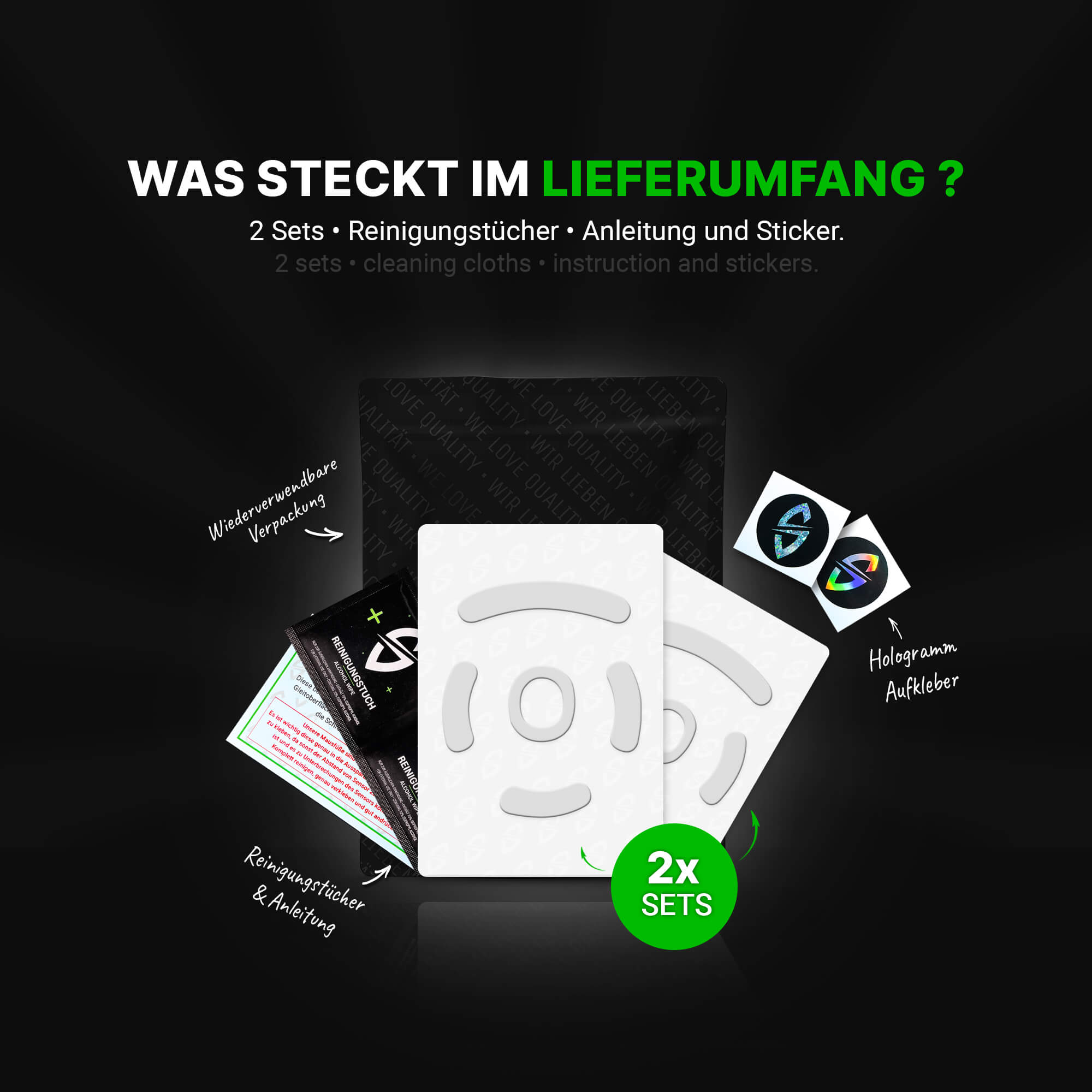 FPS Glides (2er Set) – für Logitech G PRO Wireless, G PRO 2 Lightspeed