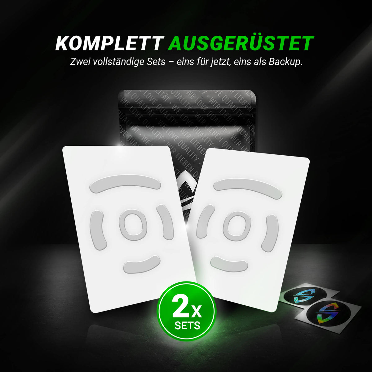 FPS Glides (2x) for Logitech G PRO Wireless, G PRO 2 Lightspeed