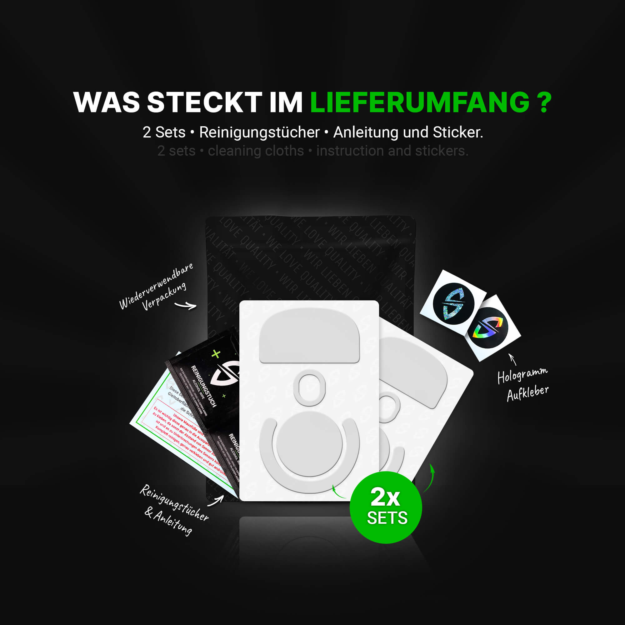 FPS Glides (2x) for Logitech G PRO X Superlight 1 Gaming Mouse