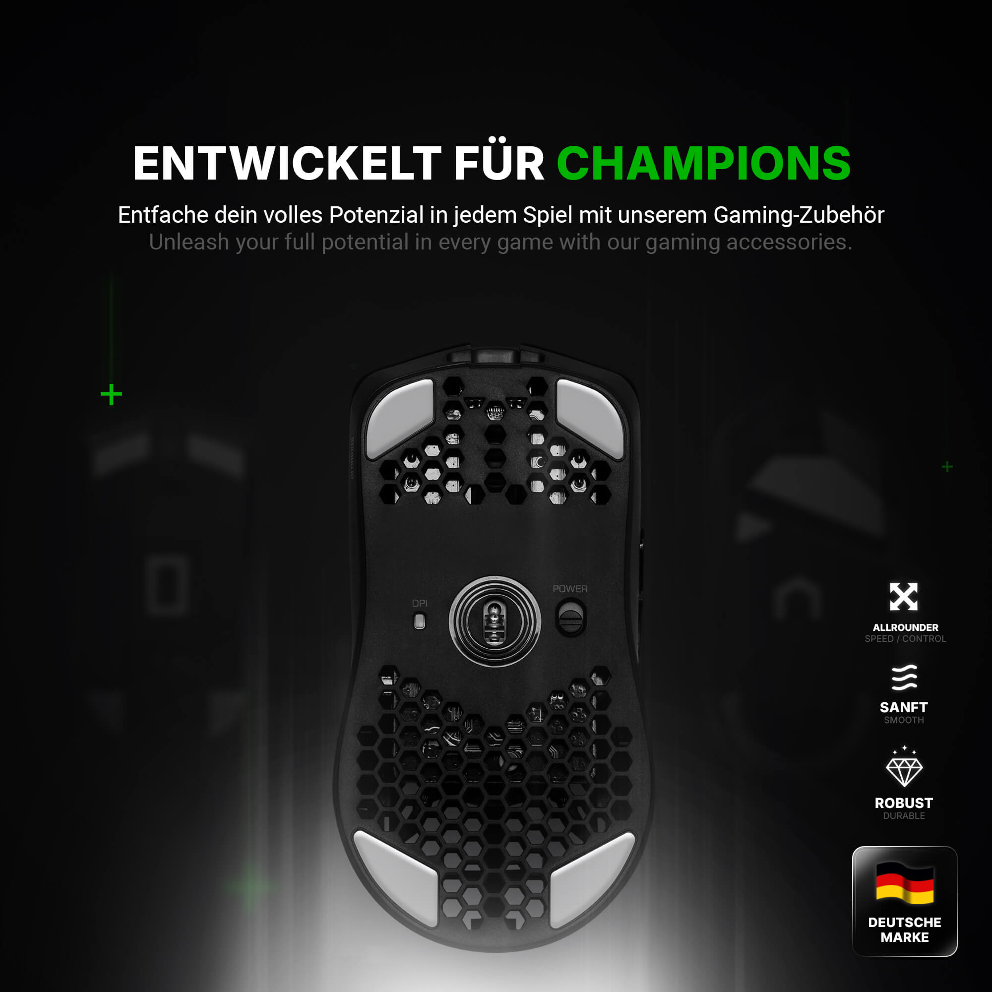 HPS Glides (2er Set) – für Glorious Model O