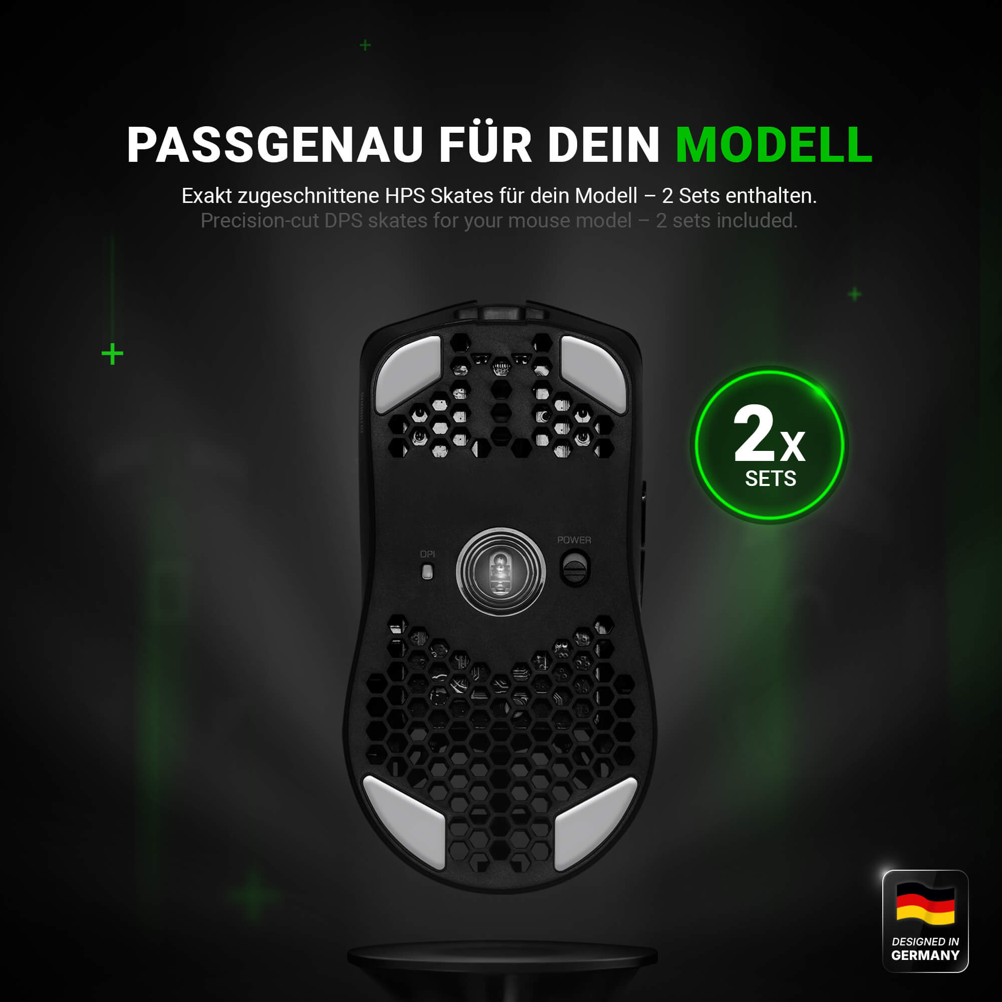 HPS Glides (2 Sets) for Glorious Model O