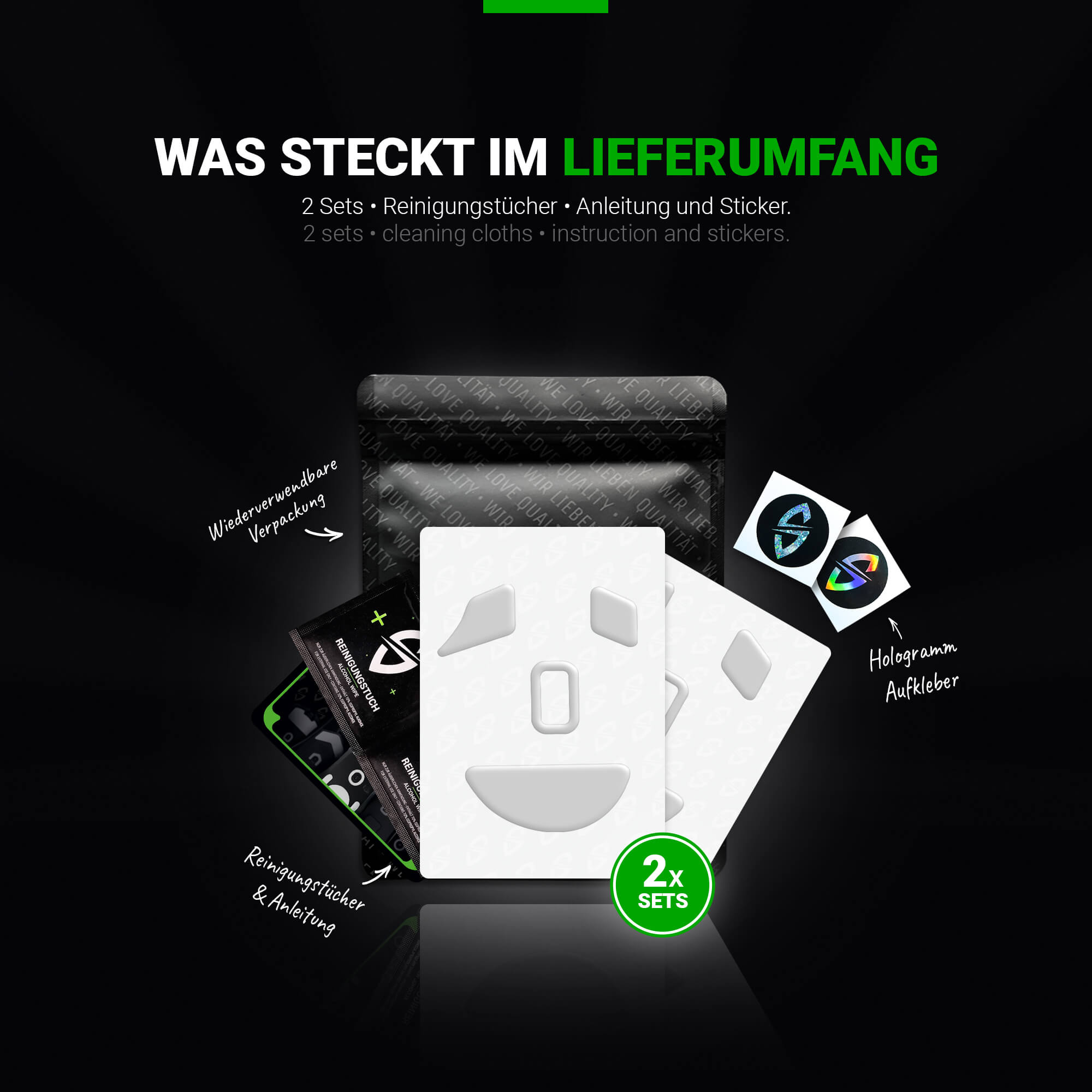 HPS Glides (2er Set) – für Razer Naga X