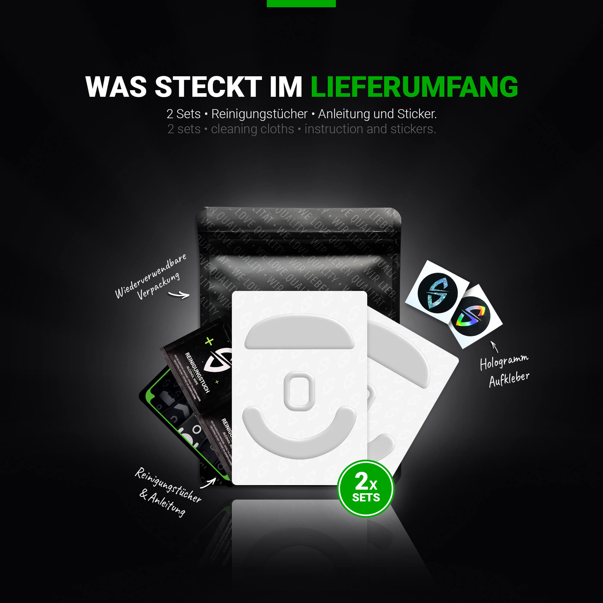 HPS Glides (2er Set) – für Pulsar X2, X2A, X2H, X2V2