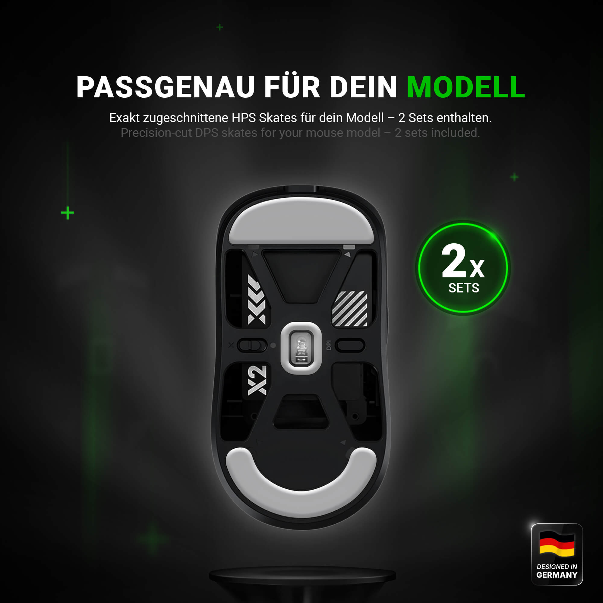 HPS Glides (2 Sets) for Pulsar X2, X2A, X2H, X2V2