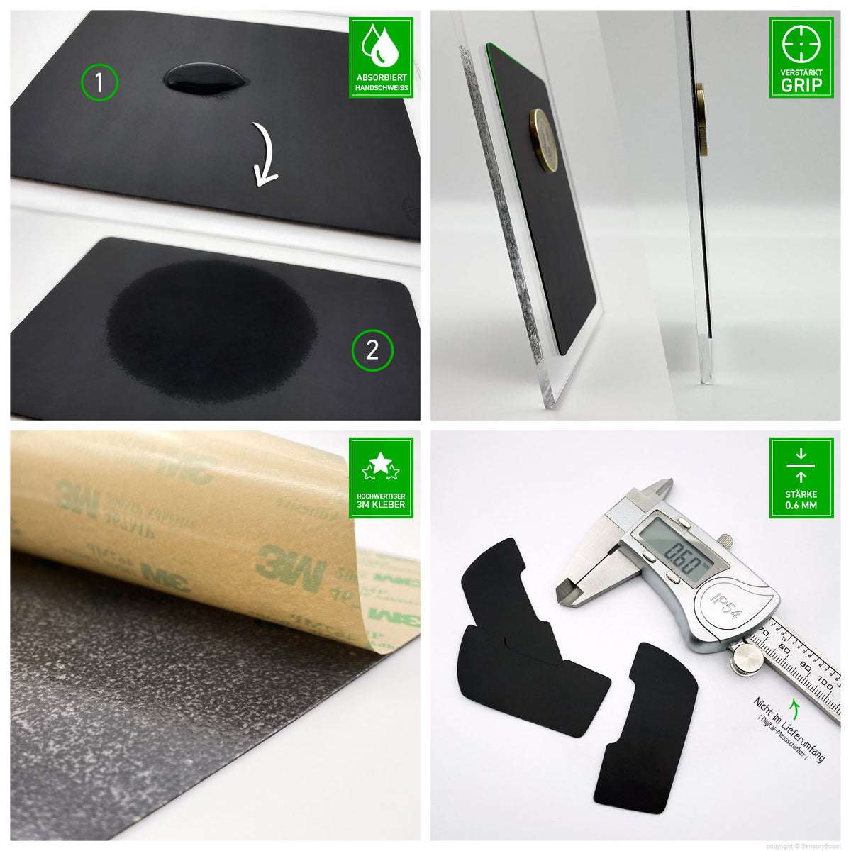 SensoryBoost DIY "DO IT YOURSELF" Griptape / Aufkleber Pads