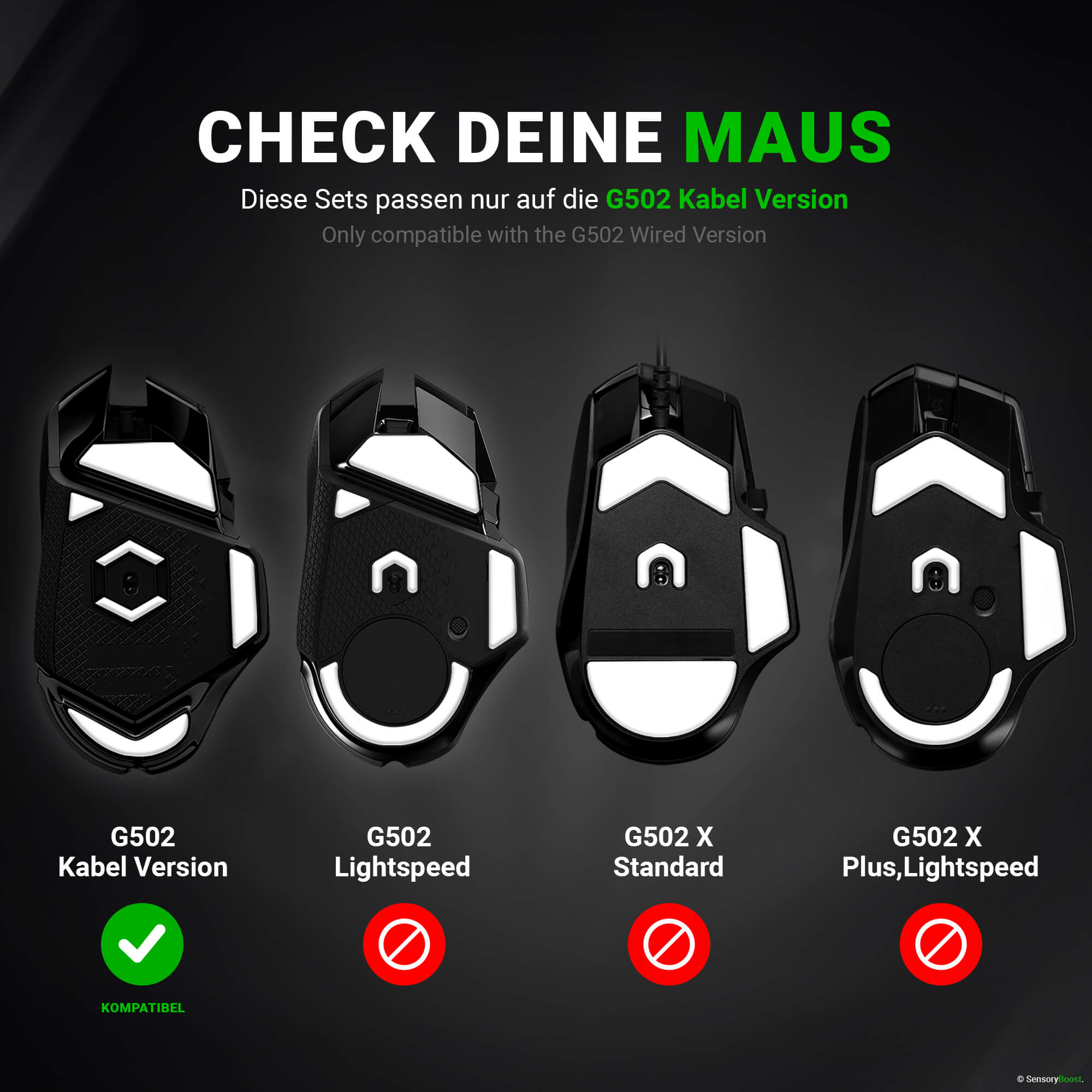 DPS Glides (2x) for Logitech G502 (Wired Ver.)