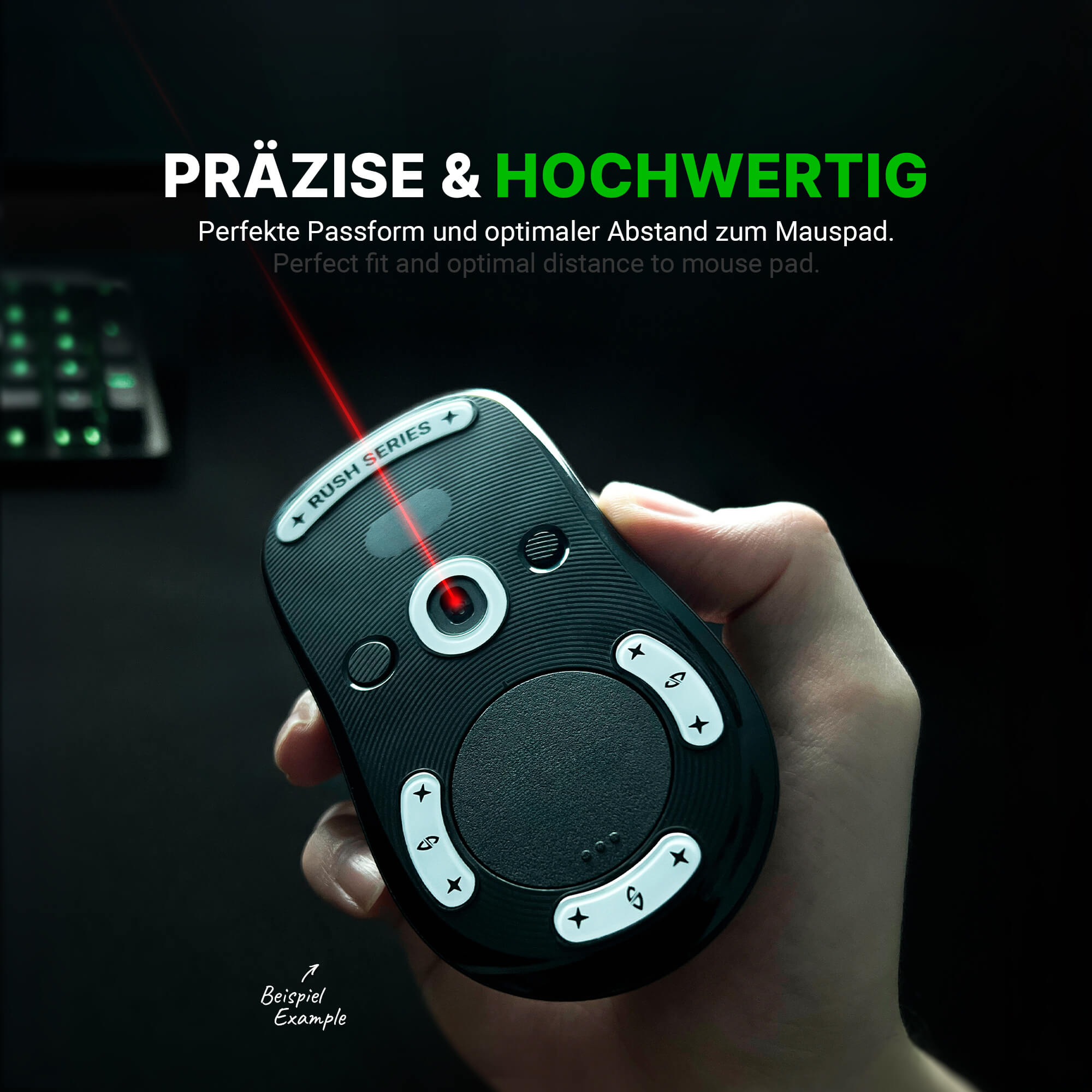 RUSH Glas Glides Set für Logitech G PRO Wireless, G PRO 2 Lightspeed