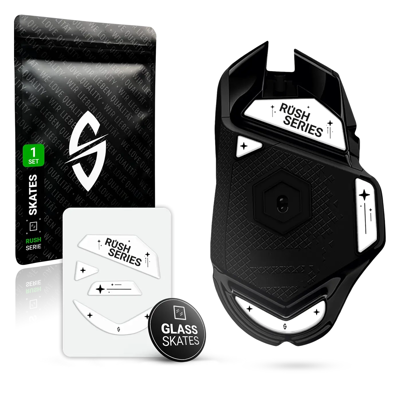 RUSH Glass Glides for Logitech G502 Wired Version