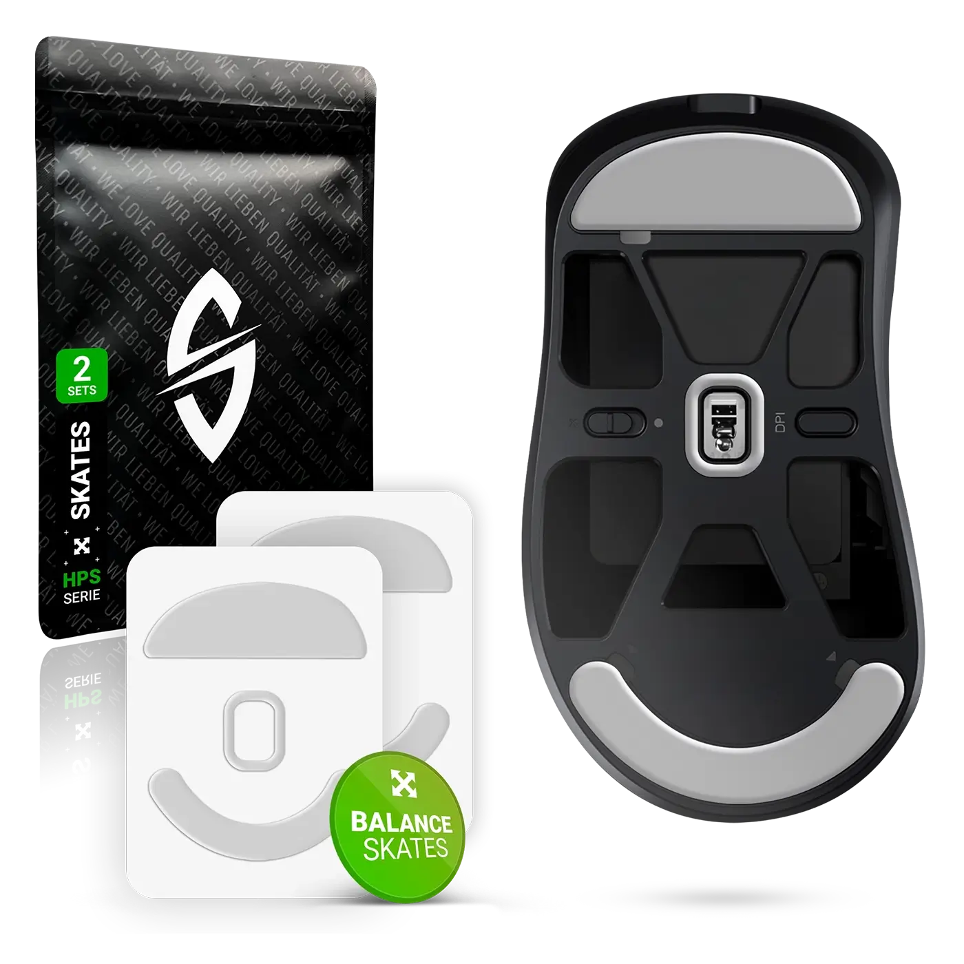 HPS Series – Mausfüße für Pulsar Xlite V1, V2, V3, V4, Wireless – PTFE