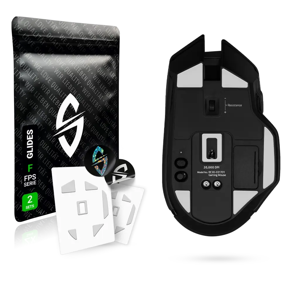 FPS Glides - 2 Sets - for Razer Basilisk Ultimate Gaming Mouse - Upgrade Kit