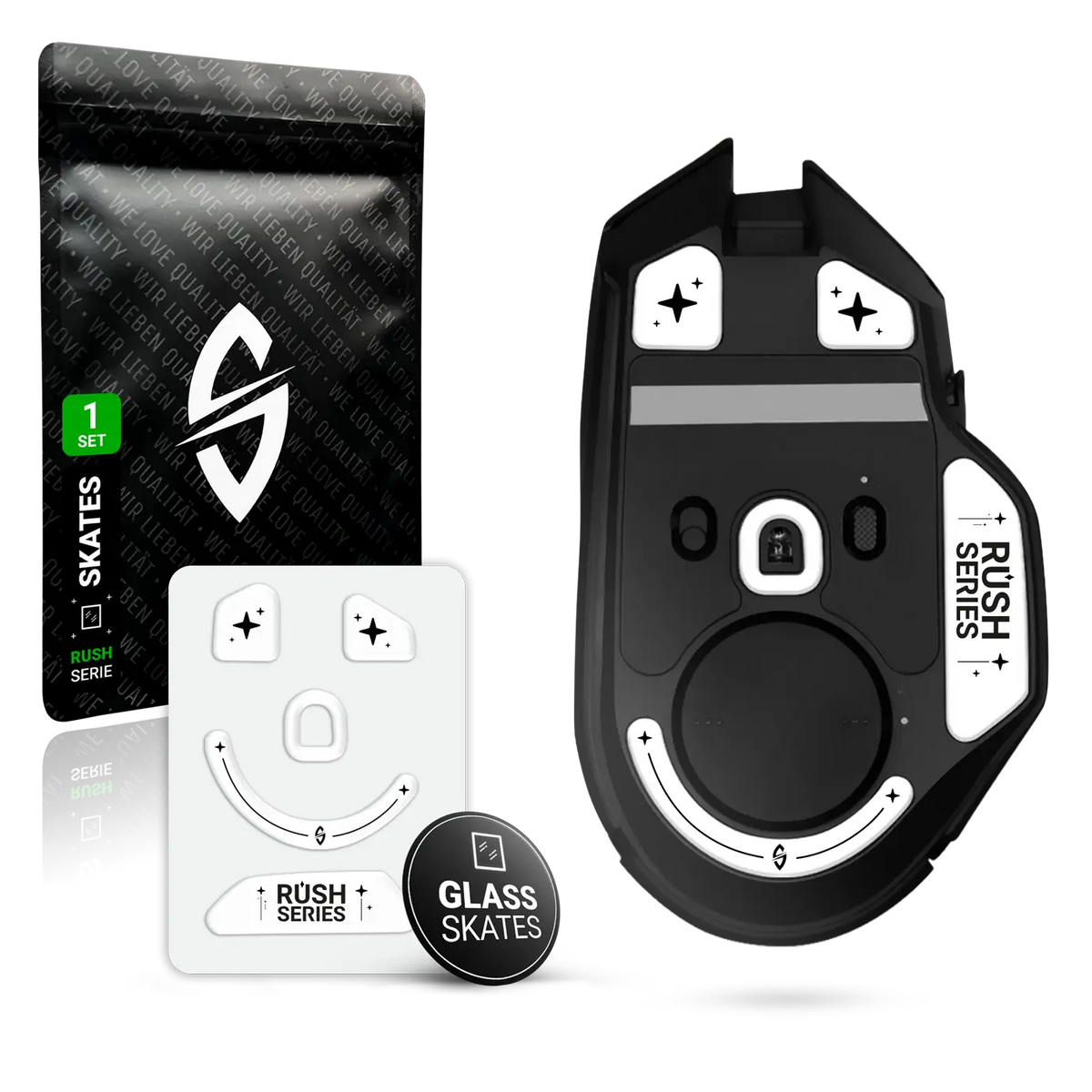 SensoryBoost® RUSH Glass Glides Set for Razer Basilisk V3 PRO