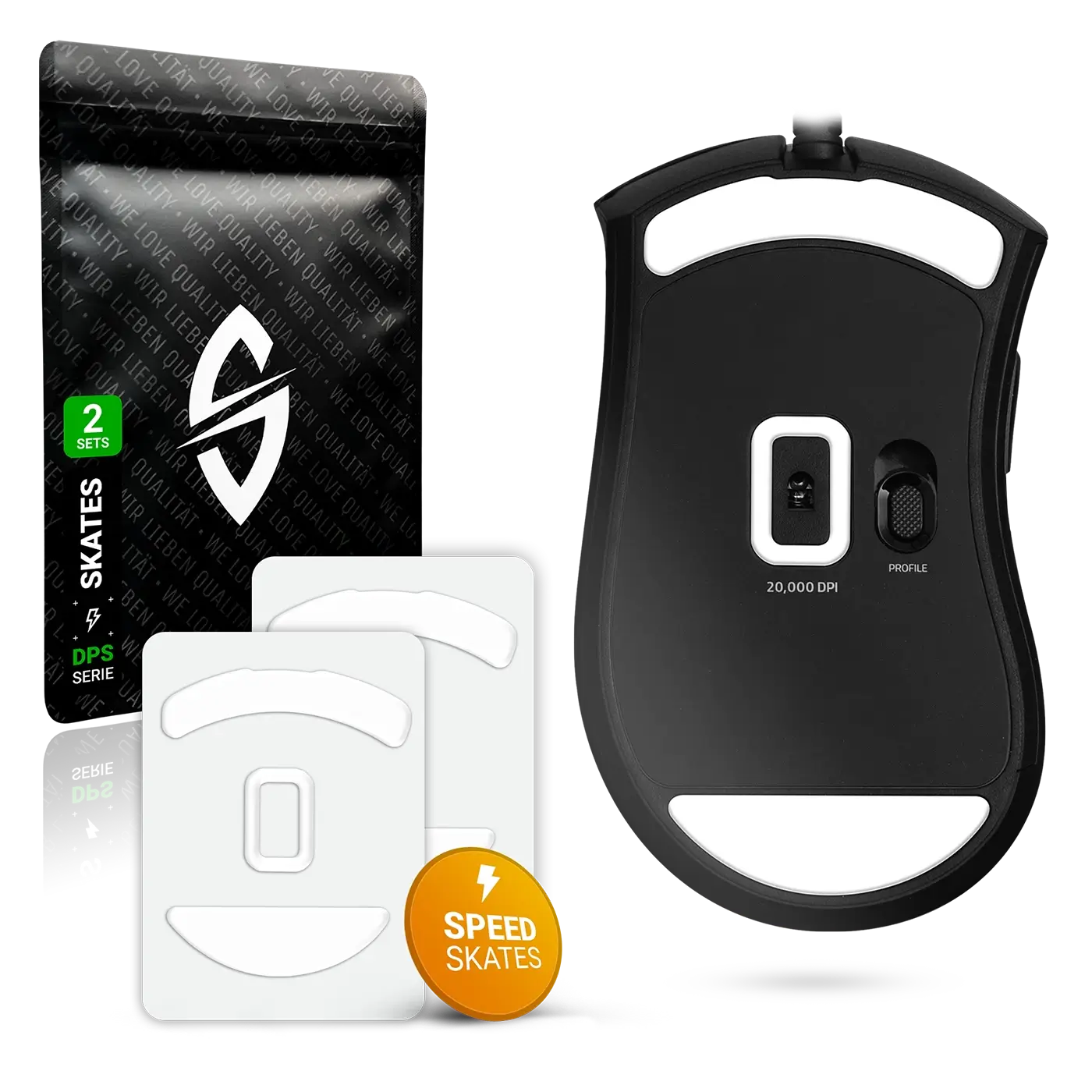 DPS Series – Mausfüße für Razer Deathadder V2 – PTFE