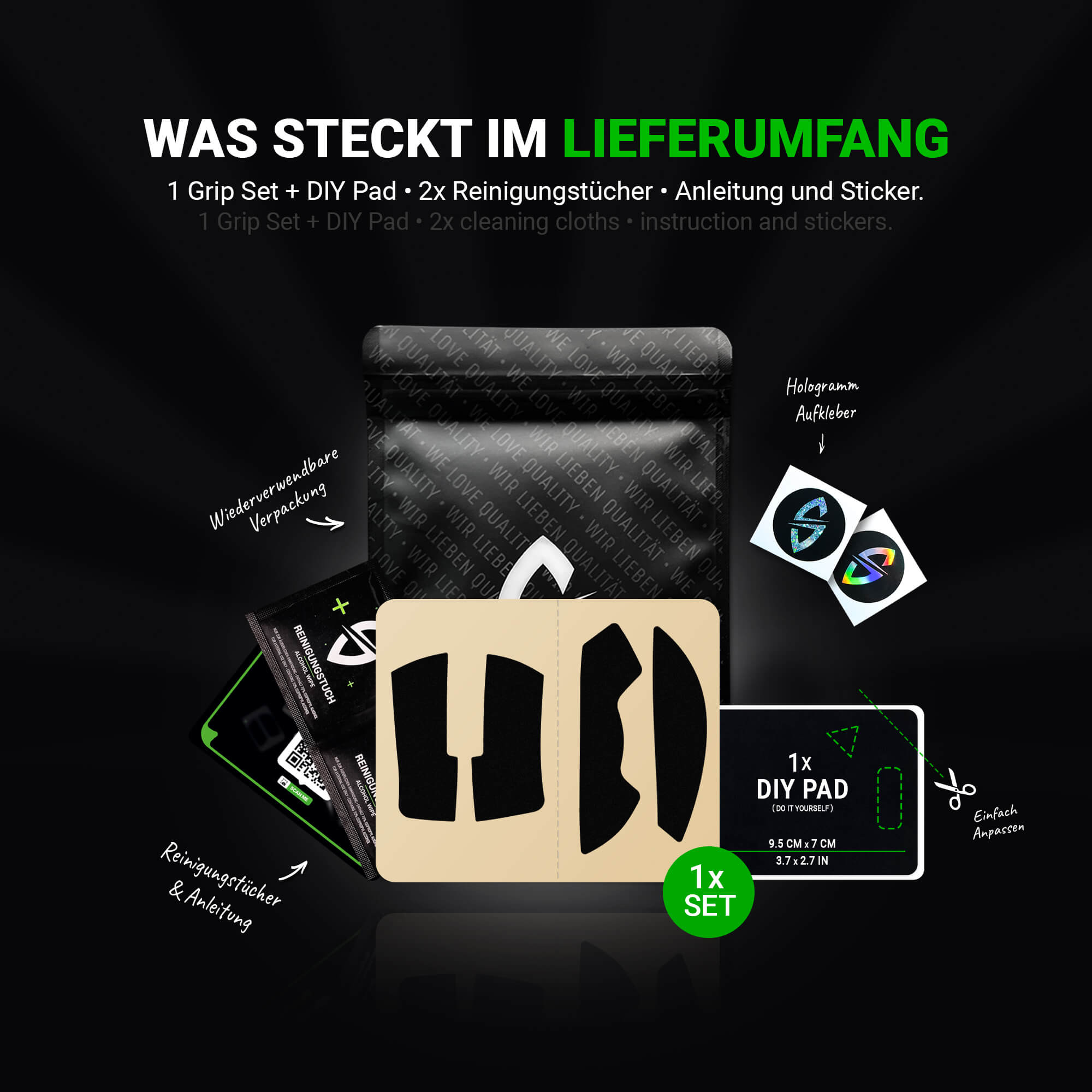 SensoryBoost Stealth Grip Tape für Razer DeathAdder V4 Pro (Pre-Cut)