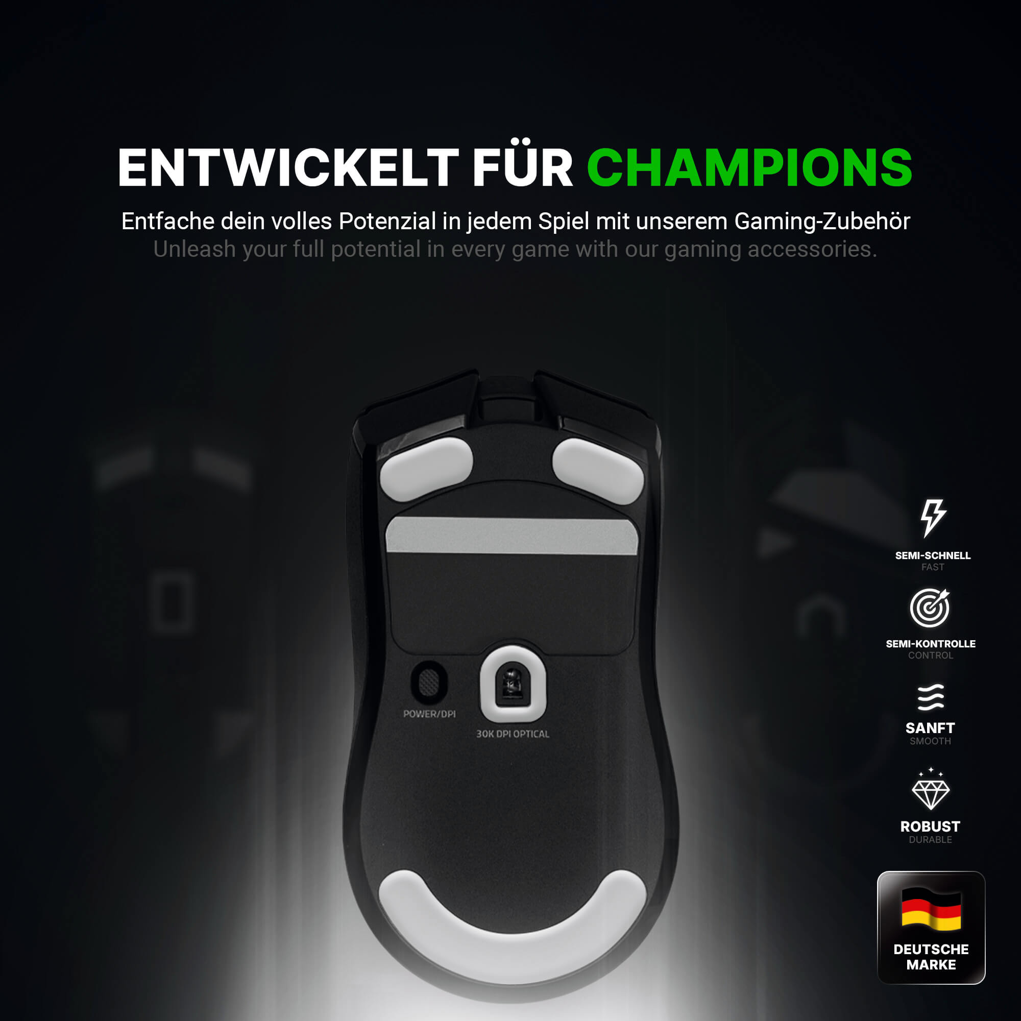 HPS Glides (2er Set) – für Razer Viper V2 PRO Gaming Maus